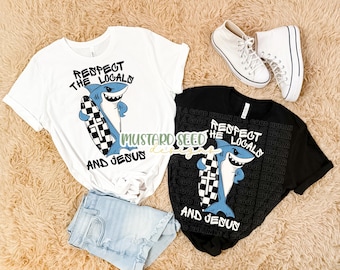 Respect The Locals BUNDLE Shark Grunge Checker Shells Beach Faith Christian PNG Tshirt File Design