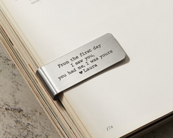 Regalos de boda para el esposo, regalo de la novia para el novio, billetera con clip para billetes personalizada, regalo de aniversario para él, regalo para el novio en su boda.