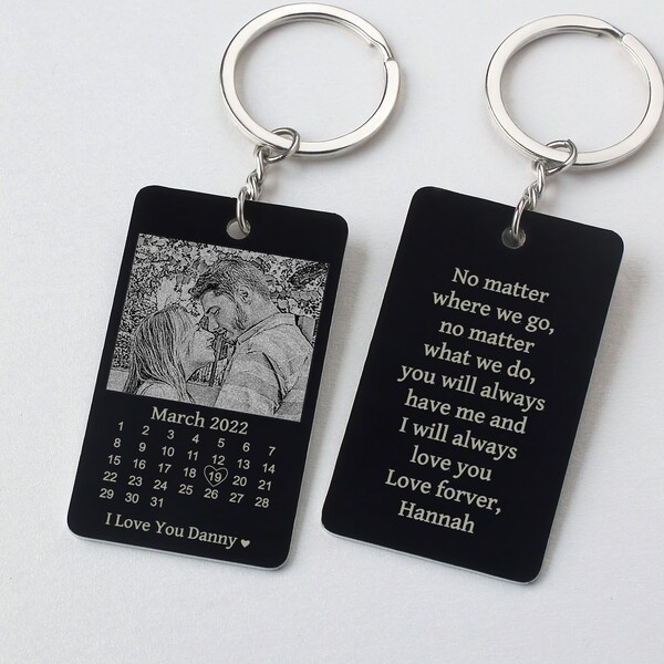 Calendar Keychain Etsy