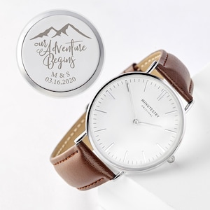 Wedding Gift for Groom, Watch For Groom, Anniversary Gift for Men, Groom Gift From Bride, Gift For Husband, Engraved Gift For Groom
