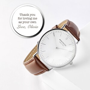 Gift For Step Dad, Engraved Gift For Dad, Personalized Men Gift, Watch Gift For Men, Bonus Dad Gift, Step Dad Gift From Kids, Birthday Gift