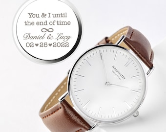 Groom Wedding Gift, Personalized Watch for Groom, Mens Gift, Engraved Wedding Gifts, Groom Gift From Bride, Groom Watch
