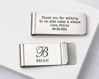 Father Of The Bride Gifts, Personalized Money Clip, Dad Wedding Gifts, Gift for Dad From Bride, Personalized Money Clip, Metal Money Clip