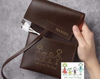 Leather Roll up Charger Case - Etsy