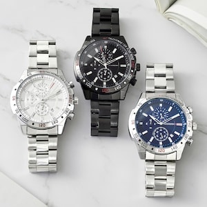 Groomsmen Watch Set, Best Man Watch Gift, Custom Wedding Gift, Personalized Watch for Men, Custom Wedding Gift, Engraved Leather Watch