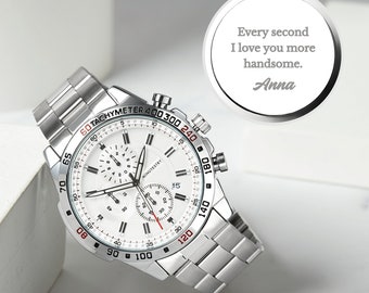 Groom Wedding Gift, Personalized Watch for Groom, Engraved Wedding Gifts, Groom Gift From Bride, Groom Watch, Mens Watch
