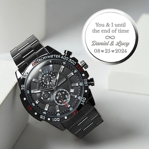 Anniversary Gifts For Him, Custom Watch for Men, Husband Gift, Gift for Boyfriend, Holiday Gift Ideas, Valentines Gift