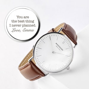 Anniversary Gifts For Him, Custom Watch for Men, Engraved Gifts Men, Husband Gift, Gift for Boyfriend, Holiday Gift Ideas, Valentines Gift