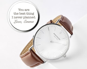 Anniversary Gifts For Him, Custom Watch for Men, Engraved Gifts Men, Husband Gift, Gift for Boyfriend, Holiday Gift Ideas, Valentines Gift