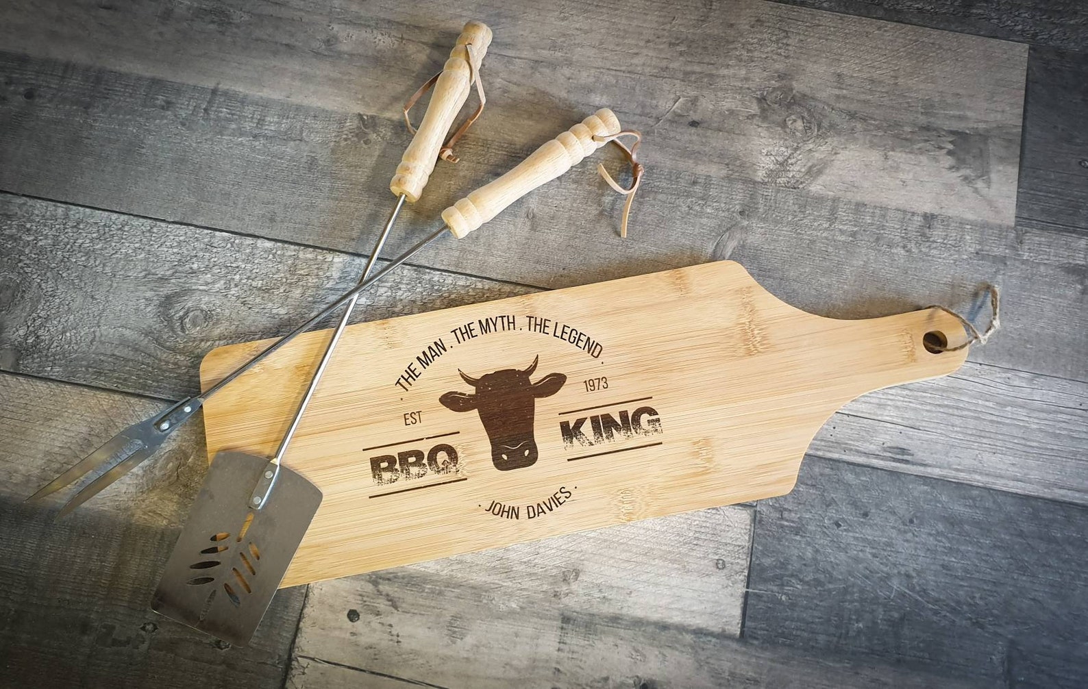 Personalised BBQ serving platter Fathers Day Etsy