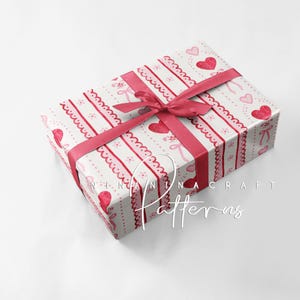 Valentine Hearts Seamless Pattern by Ninaninacraft: Pink and Red Preppy ...