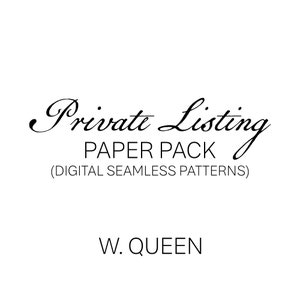 Privat listning W. Queen digitalt papperspaket, vinter sömlösa mönster
