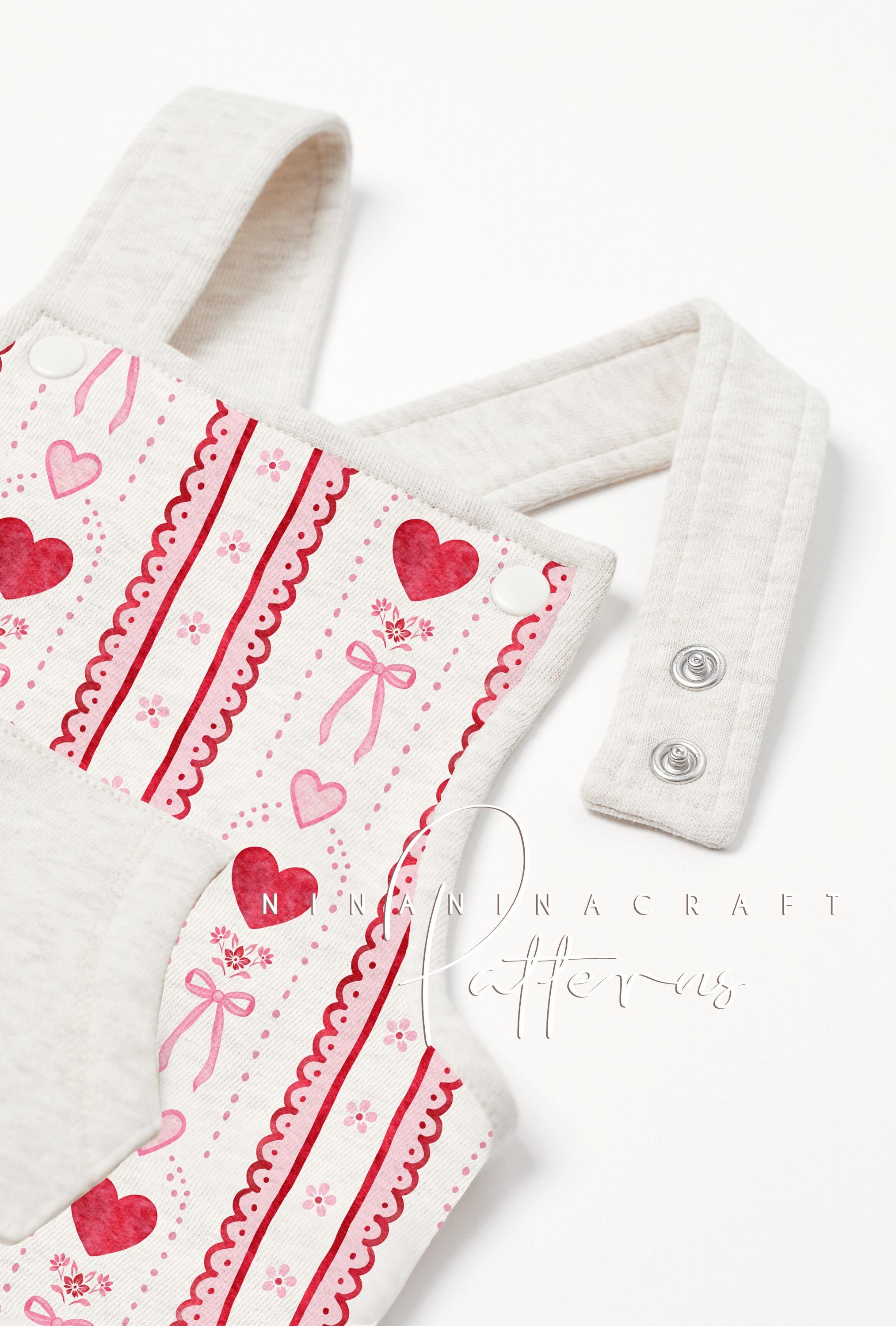 Valentine Hearts Seamless Pattern by Ninaninacraft: Pink and Red Preppy ...