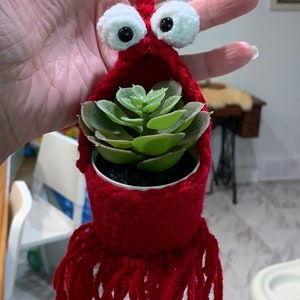 3 sizes PDF PATTERN BUNDLE Crochet Alien Plant Hanger image 8