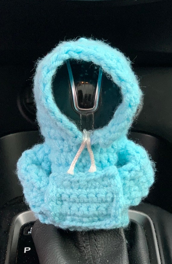 Gear Shift Hoodie Crocheted Shift Knob Hoodies Funny Car Accessory