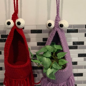 Alien Plant hanger  - YipYip - 4 sizes to choose from! funny HOME and CAR decor and KEYCHAIN options