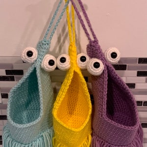 3 sizes PDF PATTERN BUNDLE Crochet Alien Plant Hanger image 1