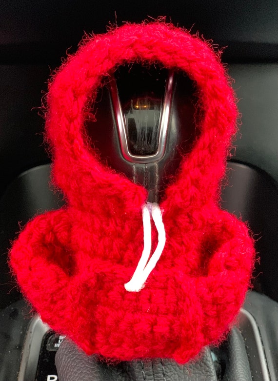 Gear Shift Hoodie Crocheted Shift Knob Hoodies Funny Car Accessory