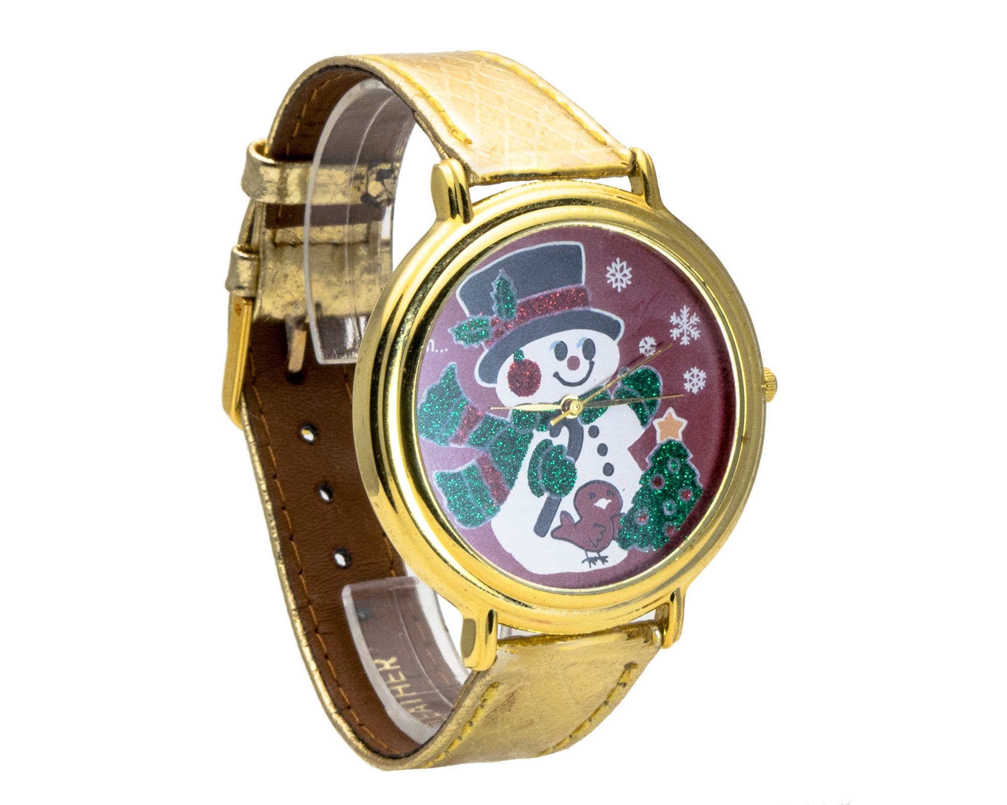 CHRISTMAS SNOWMAN WATCH, Christmas Snowman on the Multicolor