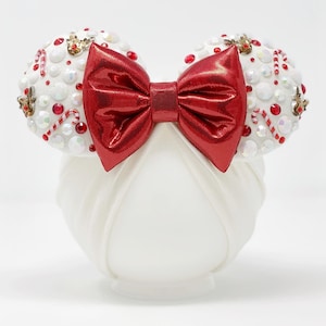 Merry || Minnie Ears Headwrap || Christmas Minnie Ears || Minnie Ears Turban || Holiday Disney Accessory