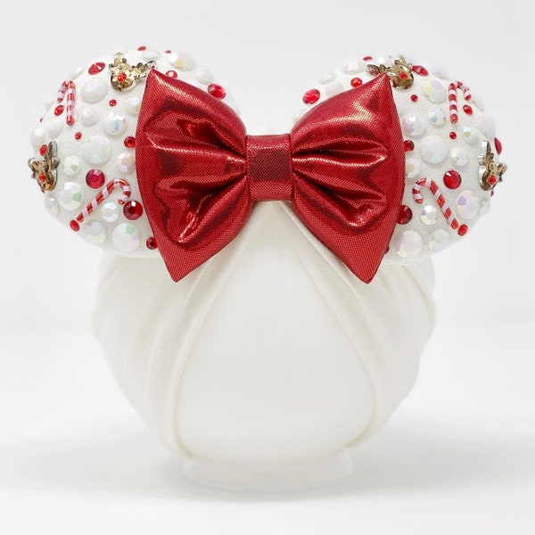 Merry || Minnie Ears Headwrap || Christmas Minnie Ears || Minnie Ears Turban || Holiday Disney Accessory