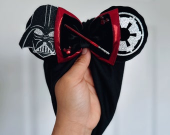 Darth Vader || Minnie Ears Headwrap || Star Wars Minnie Ears  display picture 3