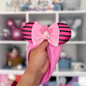 Ferkel Minnieohren || Winnie Puuh || Minnie Haarband || Ohren für Babies || Winnie Pooh Kopf Accessoire