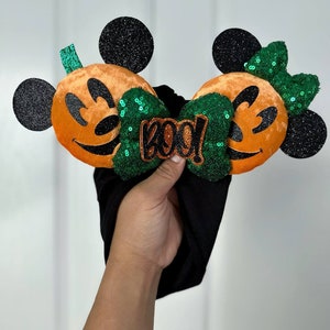 Mickey and Minnie Boo! || Minnie Ears Headwrap || Minnie Ears Turban || Minnie Ears for Babies || Halloween