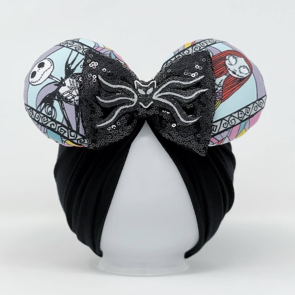 Nightmare Before Christmas || Minnie Ears || Ears for babies || Nightmare Before Christmas Head accessory Active