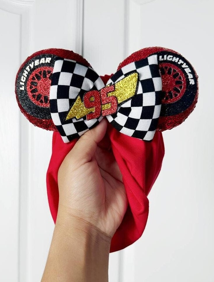 Lightning Mcqueen || Minnie Ears || Ears for Babies || Cars  display picture 2