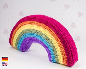 3D Rainbow crochet pattern  • PDF • LuckyTwins