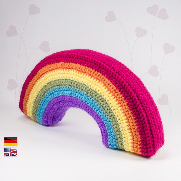 3D Rainbow crochet pattern  • PDF • LuckyTwins