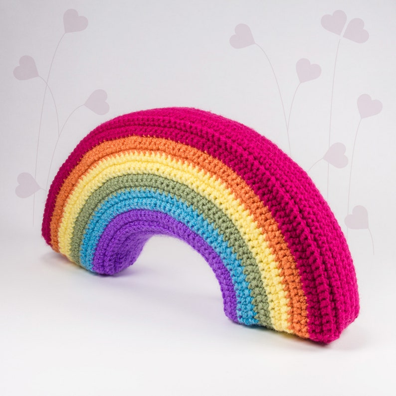 3D Rainbow crochet pattern   PDF  LuckyTwins image 0