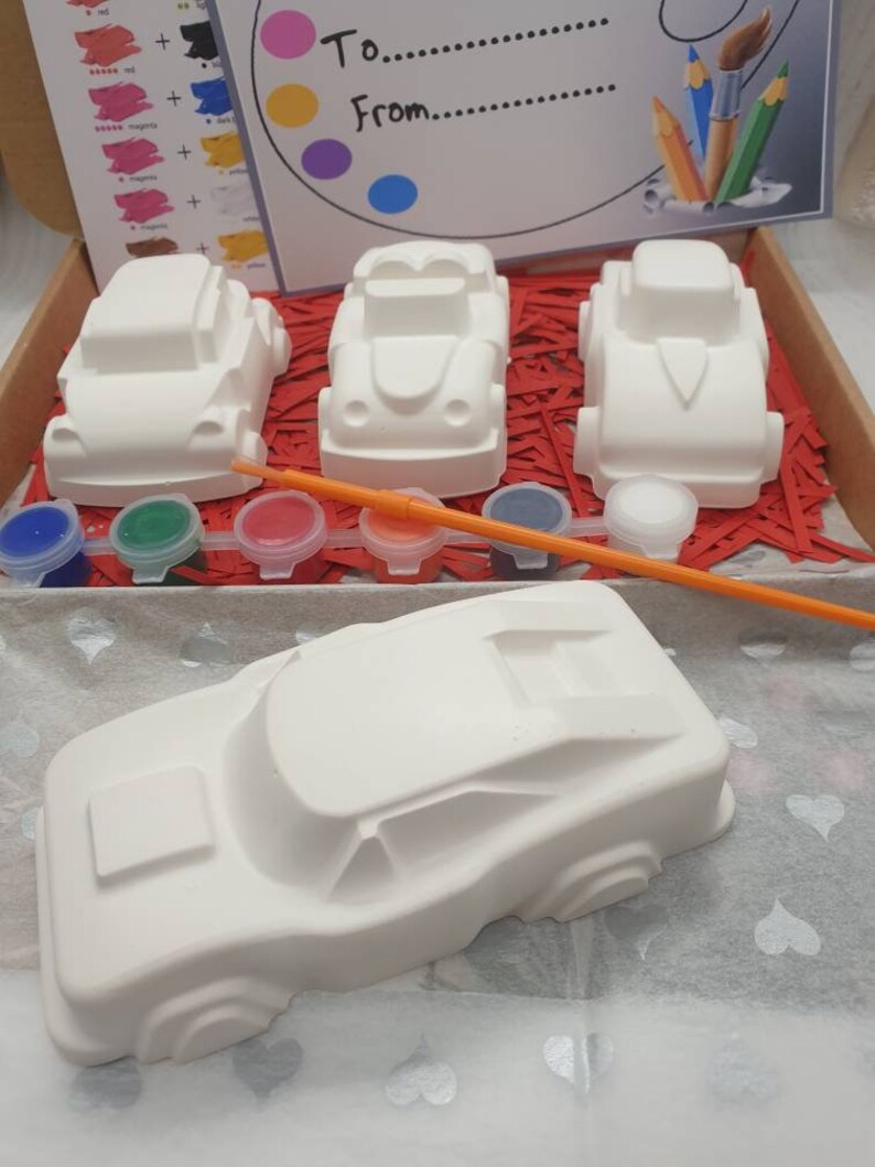 Paint Your Own Vehicle Craft Kit birthday Gift Summer Craft Etsy UK