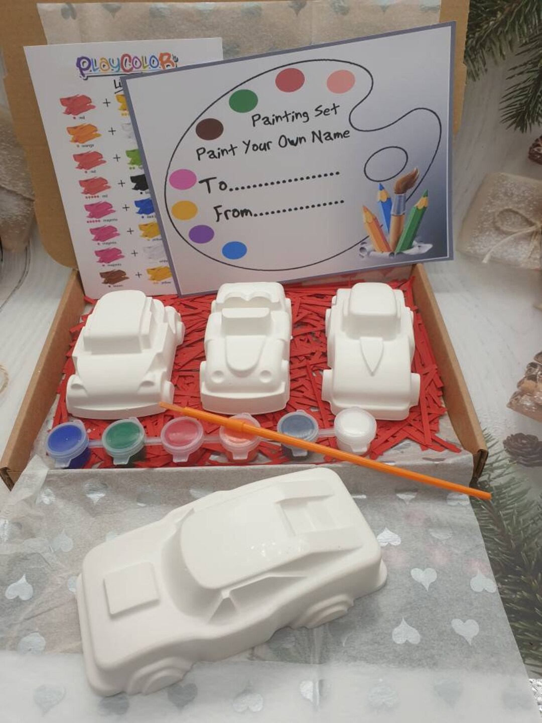 Paint Your Own Vehicle Craft Kit birthday Gift Summer Craft Etsy UK