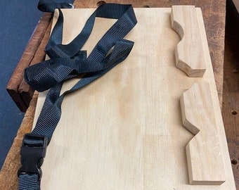 Plans for the &quot;Lap Bench for Carvers&quot;.