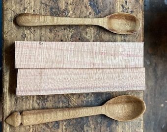 Eating Spoon Carving Billets - Silky Oak X 2