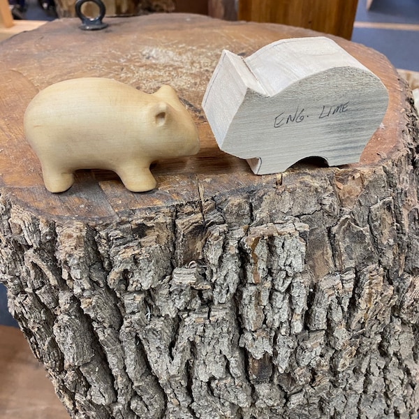 Wombat Whittling Blank