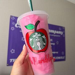 Teacher, Teacher Appreciation, Custom Starbucks Cup