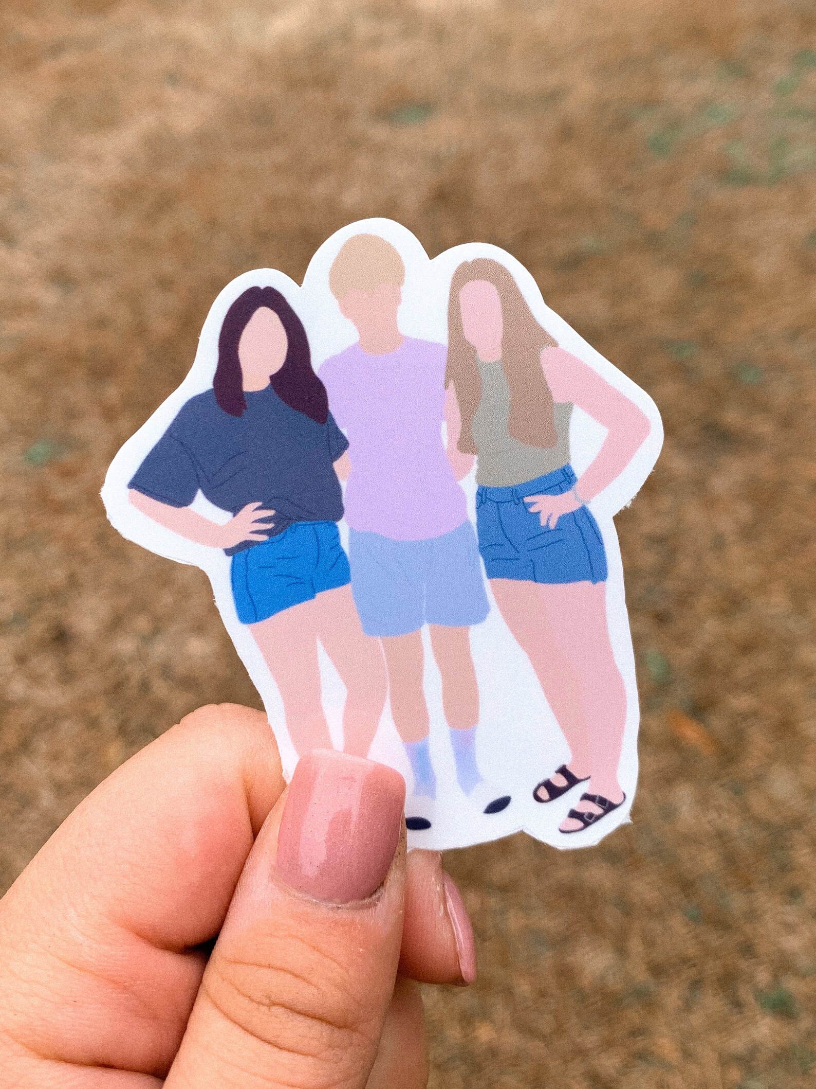 Custom Portrait Stickers Custom Digital Portrait Couple Etsy