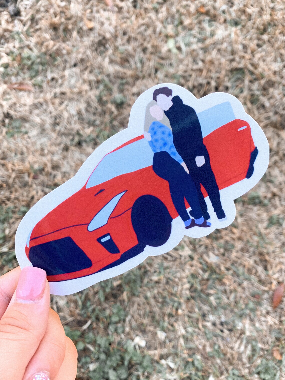 Custom Portrait Stickers Custom Digital Portrait Couple Etsy