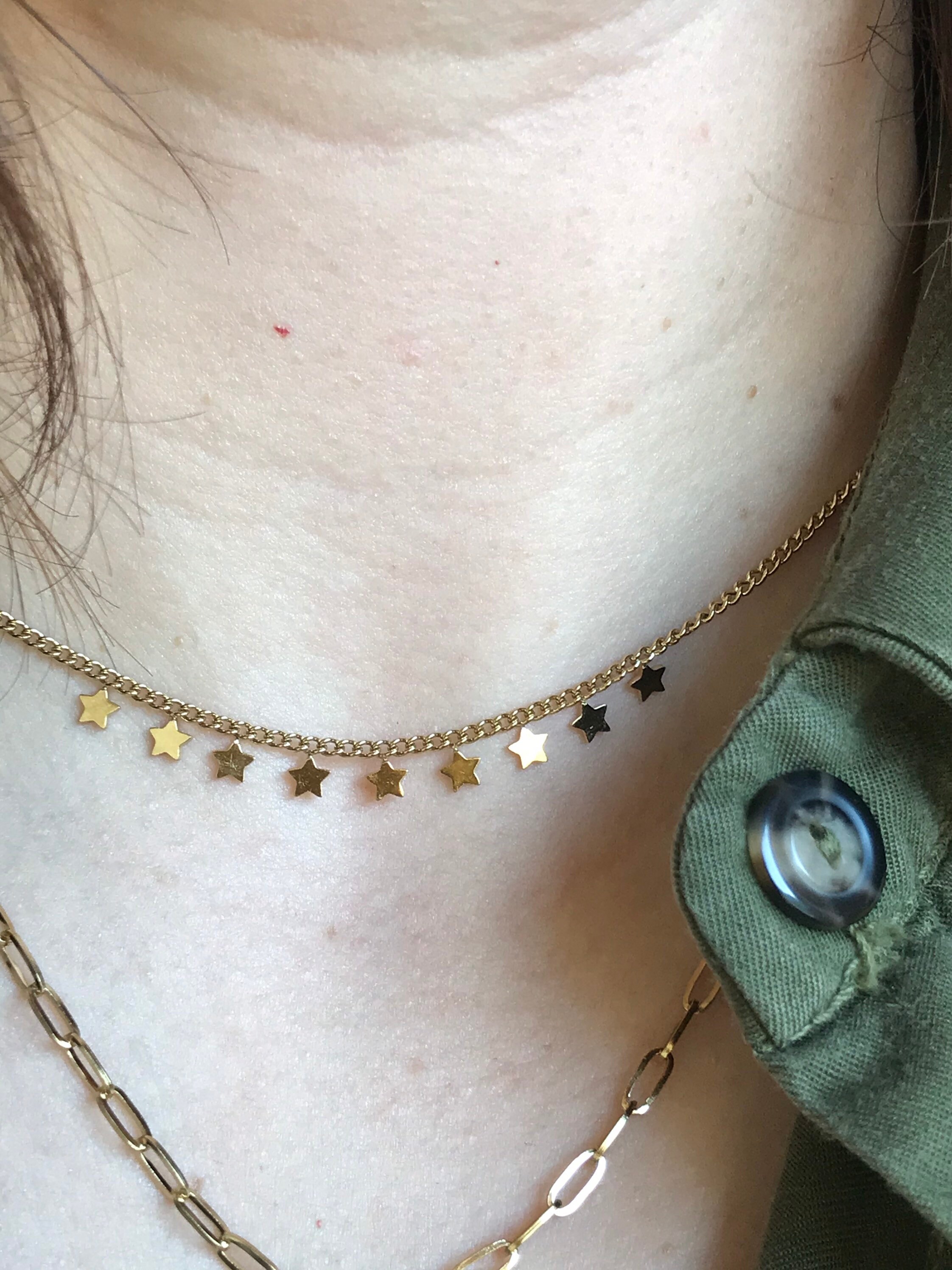 Double Layered Gold Necklace / Layer Necklace Set / Gold Chain - Etsy