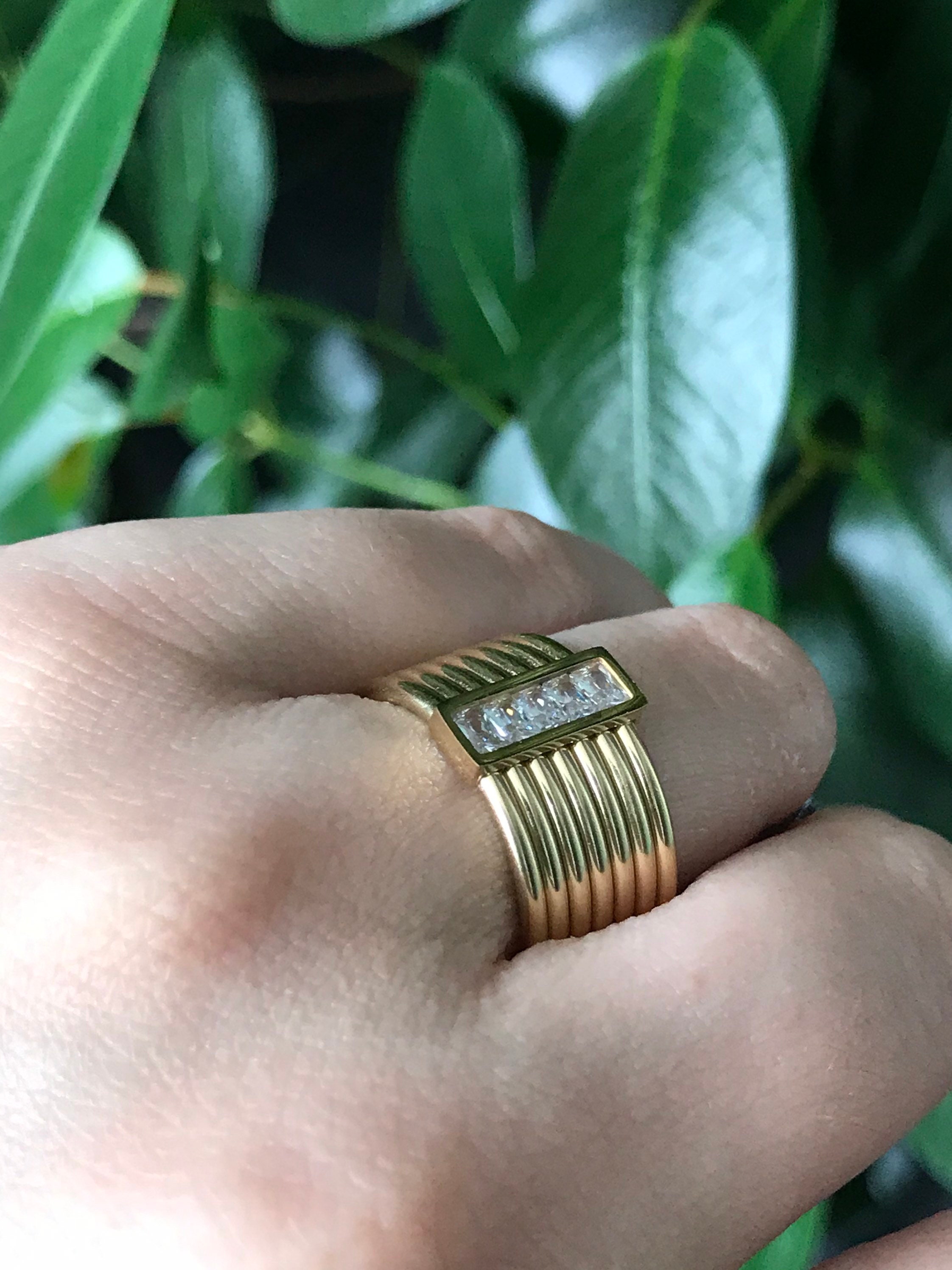 Unique silver statement ring women / Elegant statement ring / Etsy