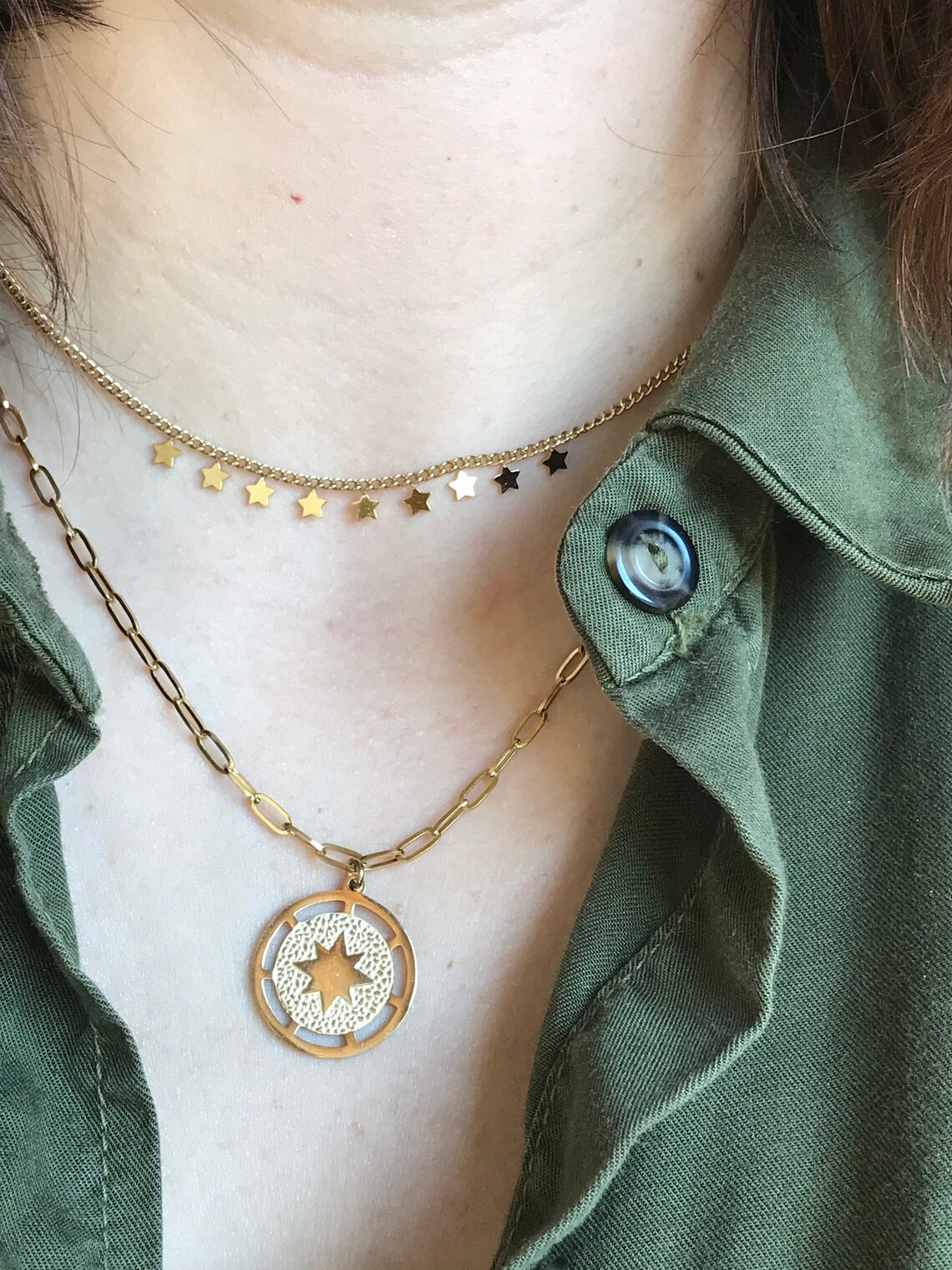 Double Layered Gold Necklace / Layer Necklace Set / Gold Chain - Etsy
