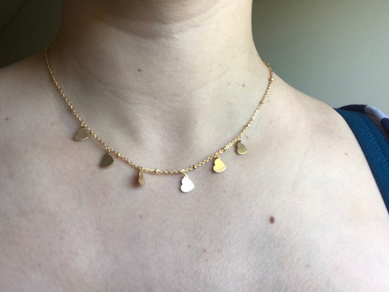Gold Necklace / Gold Choker Necklace / Gold Filled Necklace / Etsy
