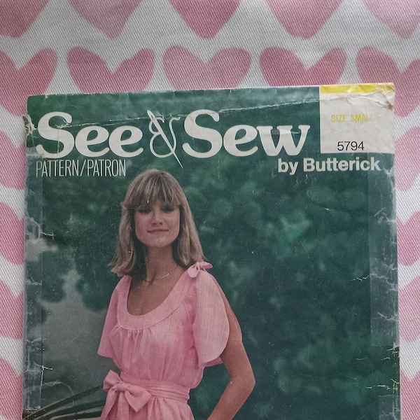 Vintage See & Sew 5794, 70s Sundress pattern, Wounded Bird