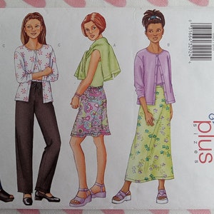 Vintage Butterick 6961, Girls Plus Size pattern, UC/FF
