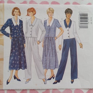 Vintage Butterick 4342, Fast & Easy Classics patterns, Partially Cut