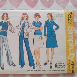 Vintage Simplicity 5527, Knit Seperates pattern, UC/FF