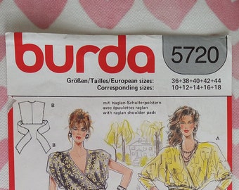 Vintage Burda 5720, 2 Piece dress pattern, Wounded Bird